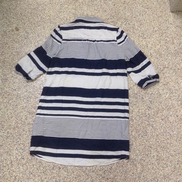 Silk Land's End Striped shirt dress plus size 18 - Picture 4 of 5